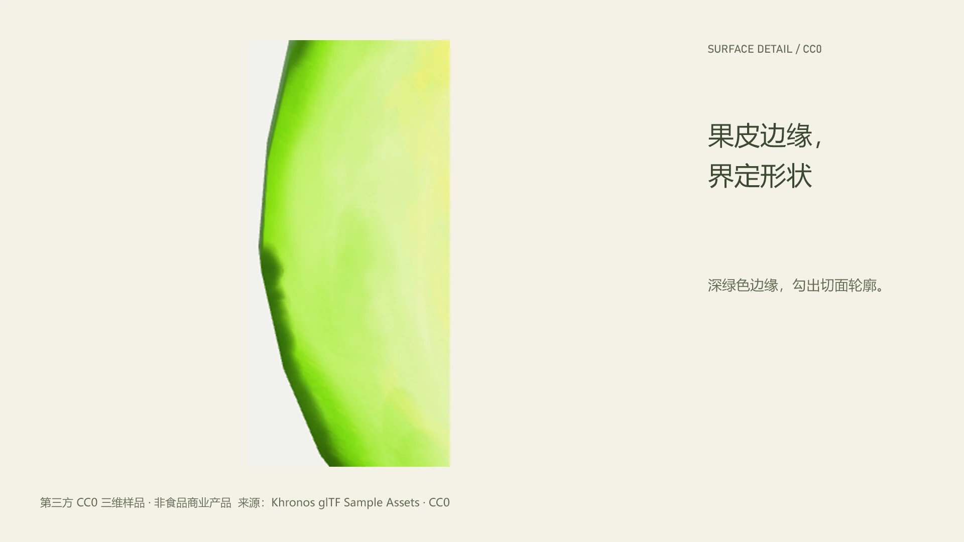 AVOCADO / 果皮边缘, 界定形状