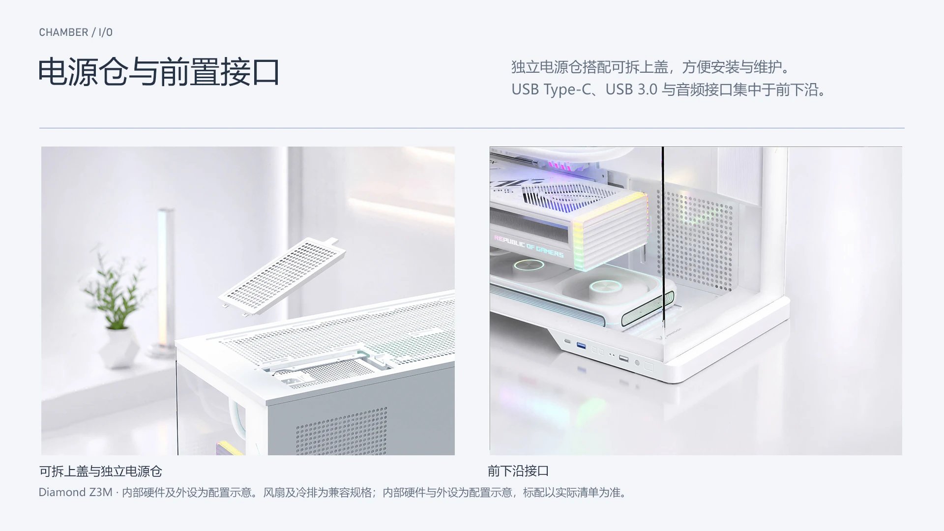 WHITE CHAMBER / 电源仓与前置接口