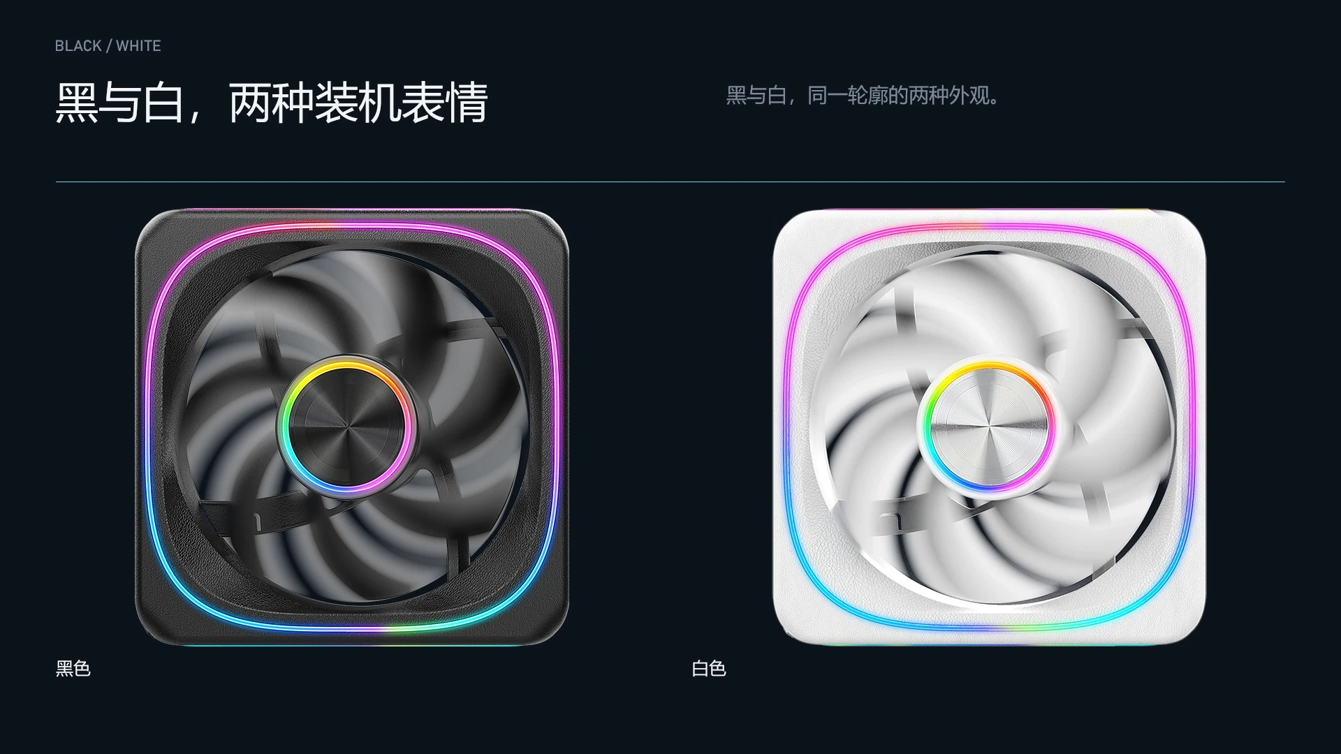 TRIDENT / 黑与白,两种装机表情